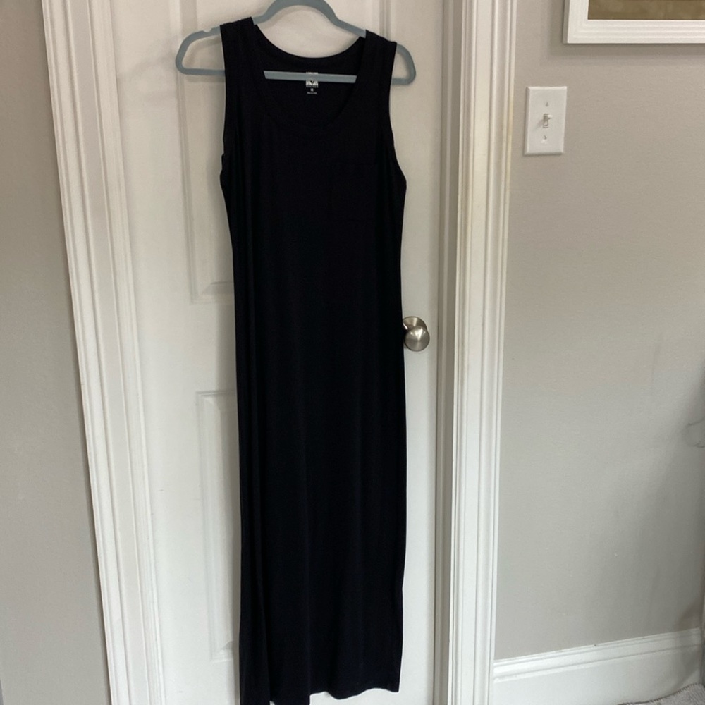 Black maxi tank dress